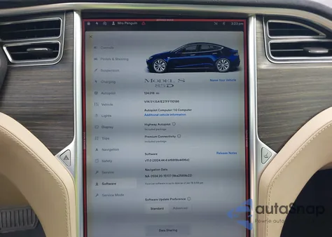 2015 Tesla Model S 70D/85D/P85D from USA, damaged, VIN 5YJSA1E27FF110186